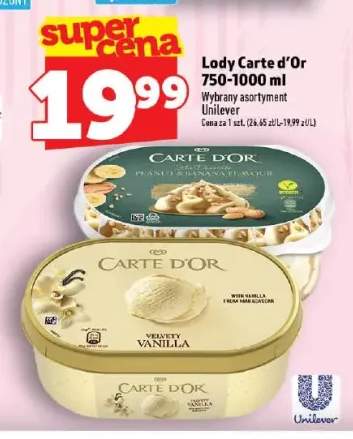 Lody Velvety Vanilla Carte d'Or +1 wariant