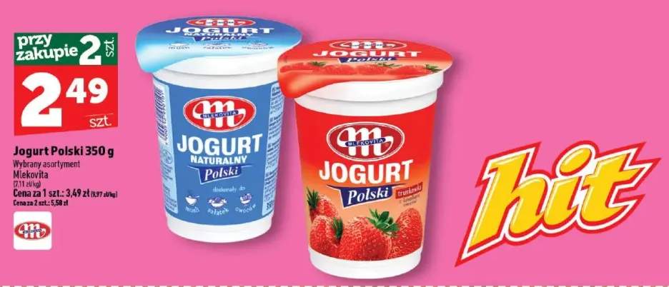 Jogurt naturalny Polski Mlekovita +1 wariant
