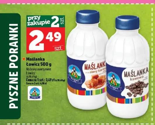 Maślanka słony karmel Łowicz +1 wariant