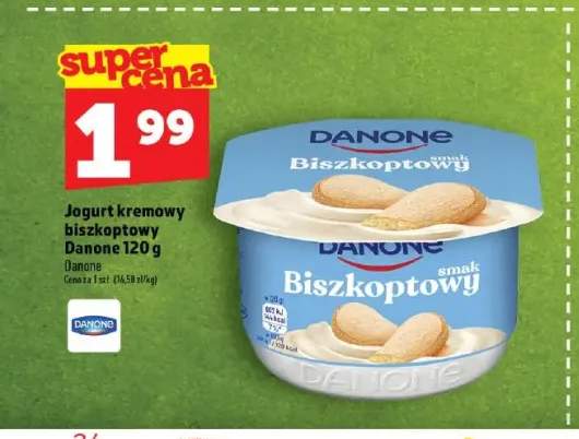 Jogurt kremowy biszkoptowy Danone