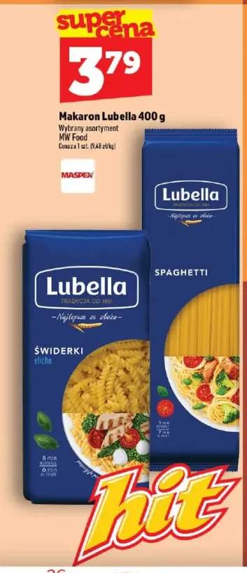 Makaron spaghetti Lubella +1 wariant