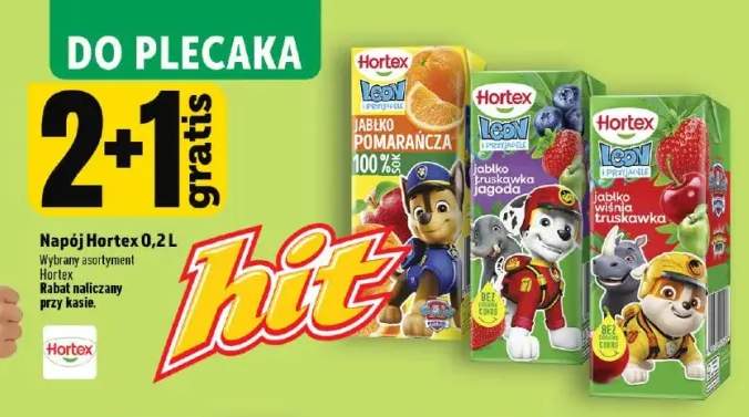 Napój Hortex Leon Jabłko Pomarańcza +2 warianty