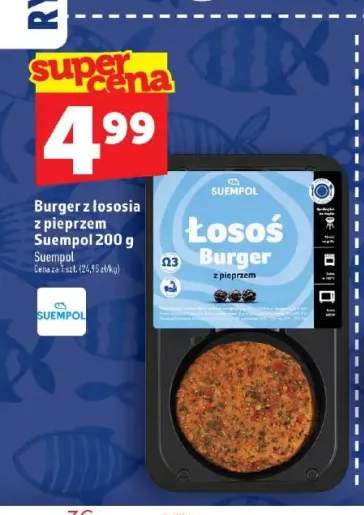 Burger z łososia z pieprzem Suempol