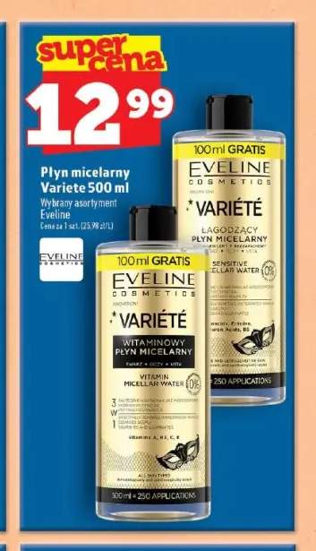 Płyn micelarny Eveline Variete witaminowy +2 warianty