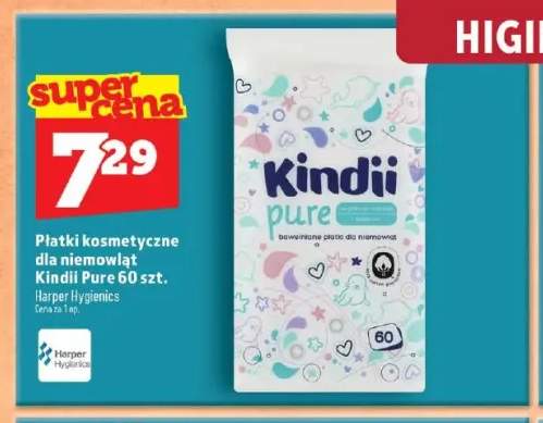 Płatki kosmetyczne dla niemowląt Kindii Pure