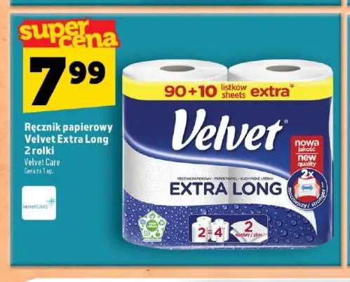 Ręcznik papierowy Velvet Extra Long 2-pak
