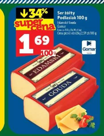 Ser żółty Podlasiak Edamski +1 wariant