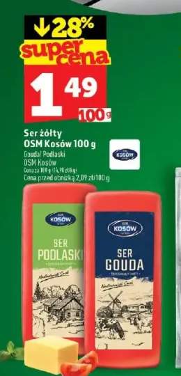 Ser żółty Podlaski OSM Kosów +1 wariant