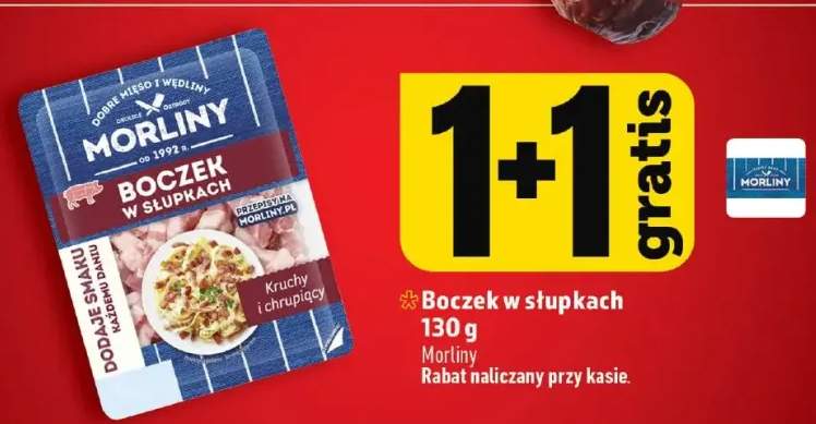 Boczek w słupkach Morliny