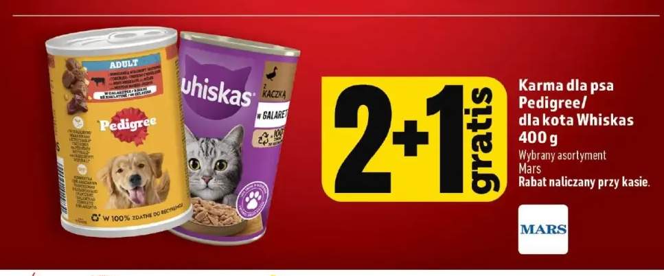 Karma dla kota Whiskas z kaczką w galaretce +1 wariant