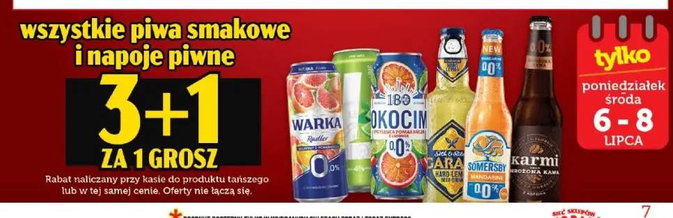 Piwo bezalkoholowe Warka Radler Grapefruit z pomarańczą +6 wariantów