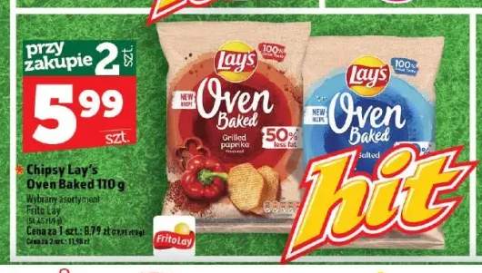 Chipsy Lay's Oven Baked Grilled Paprika +1 wariant