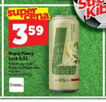 Napój piwny bezalkoholowy Lech Free Elderflower Lemon