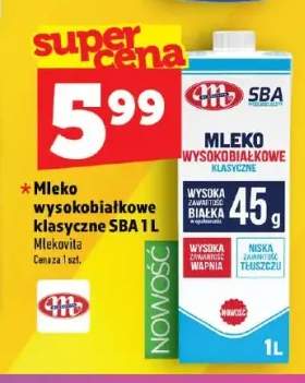 Mleko wysokobiałkowe klasyczne SBA Mlekovita