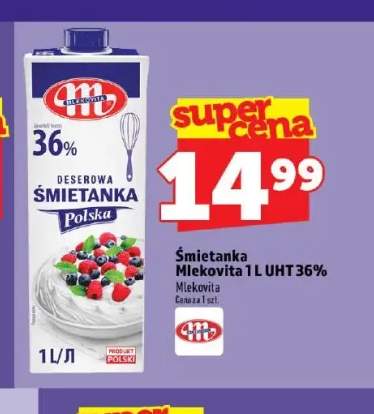 Śmietanka UHT 36% Mlekovita