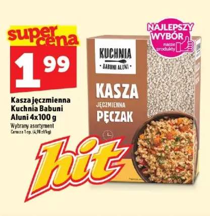 Kasza jęczmienna pęczak Kuchnia Babuni Aluni 4-pak
