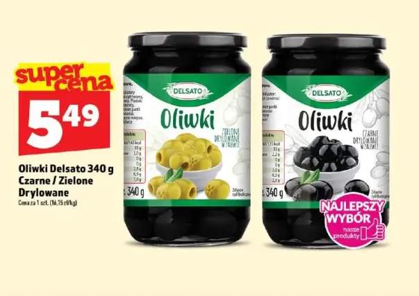 Oliwki zielone drylowane Delsato +1 wariant