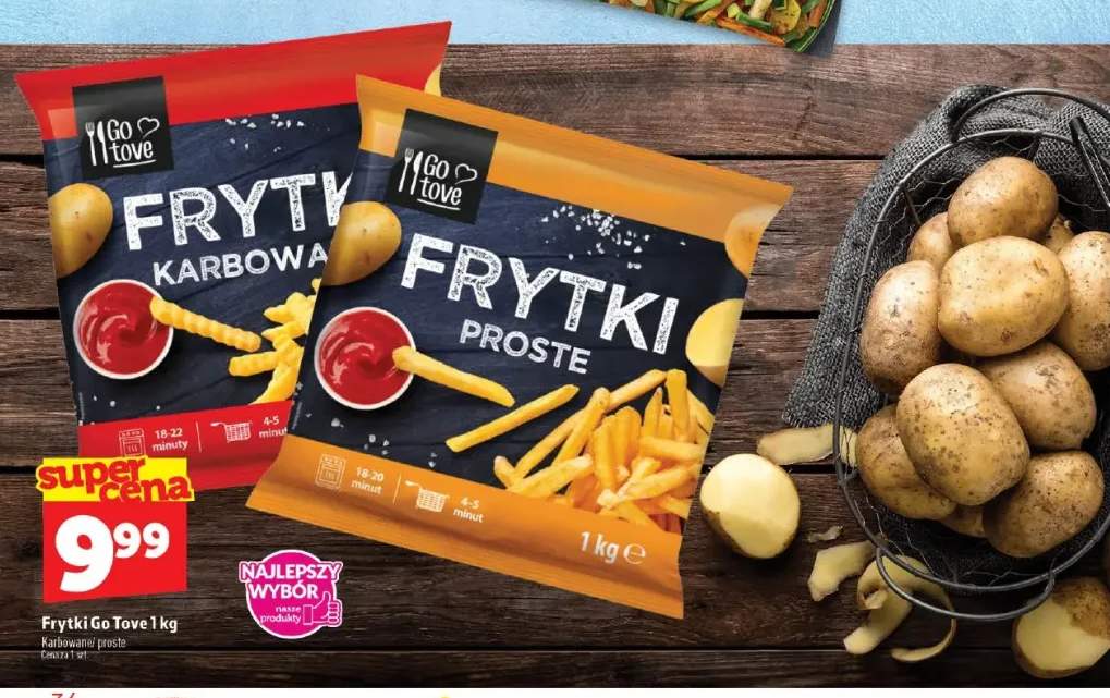 Frytki karbowane Go Tove +1 wariant