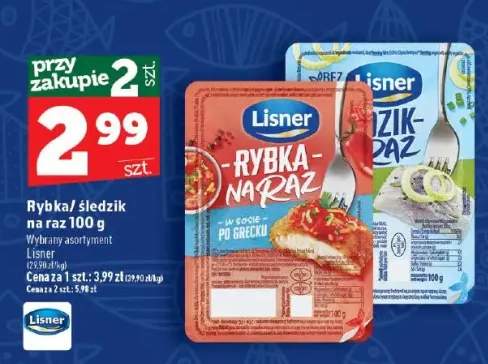 Rybka na raz w sosie po grecku Lisner +1 wariant