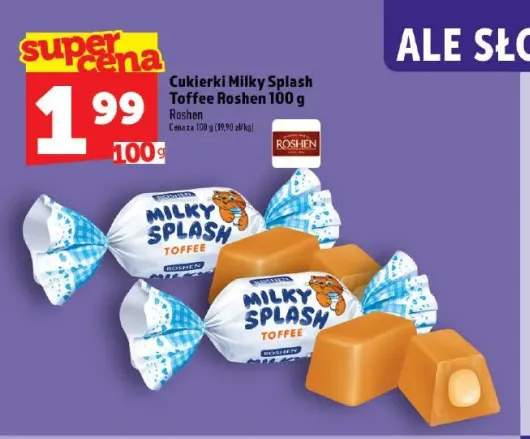 Cukierki Milky Splash Toffee Roshen