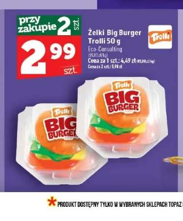 Żelki Big Burger Trolli