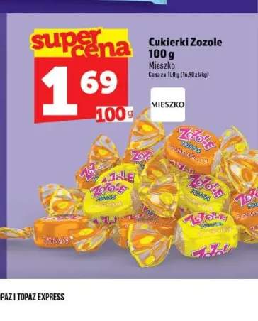 Cukierki musujące Zozole pomarańczowe +1 wariant