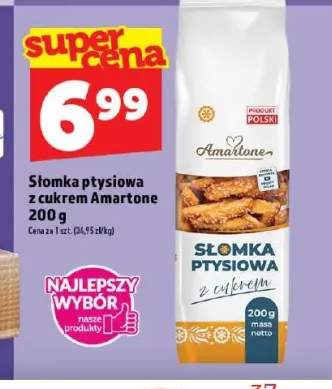 Słomka ptysiowa z cukrem Amartone
