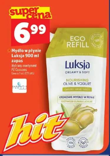 Mydło w płynie Luksja zapas
