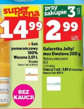 Sok pomarańczowy 100% Wosana
