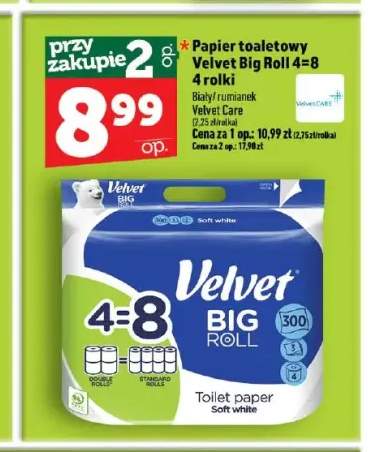 Papier toaletowy Velvet Big Roll Biały +2 warianty
