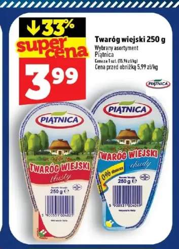 Twaróg wiejski Piątnica +2 warianty