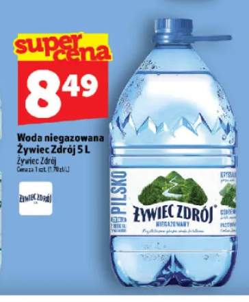 Woda niegazowana Żywiec Zdrój