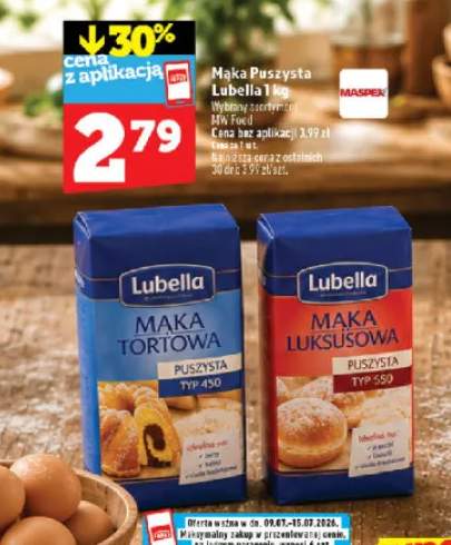 Mąka Luksusowa Puszysta Lubella Typ 550 +1 wariant