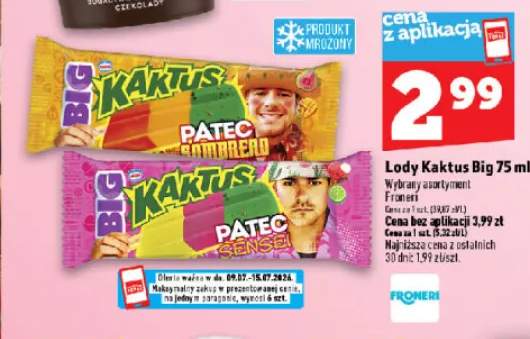 Lody Kaktus Big Patec Sombrero +1 wariant
