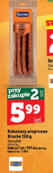 Kabanosy wieprzowe Kruche Tarczyński