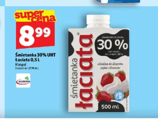 Śmietanka 30% UHT Łaciata