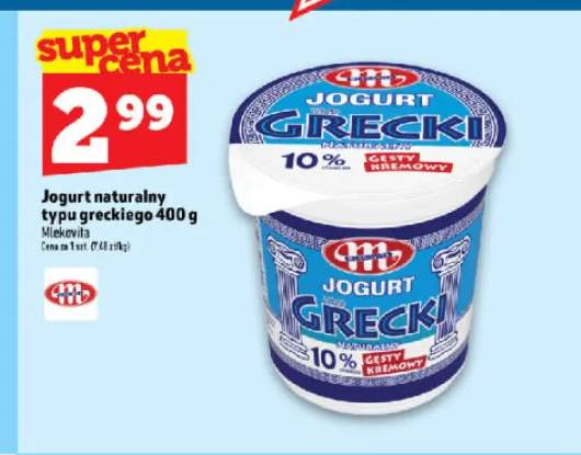 Jogurt naturalny typu greckiego Mlekovita