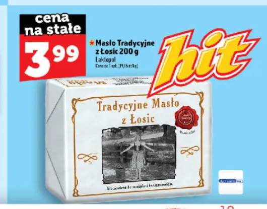 Masło Tradycyjne z Łosic Laktopol