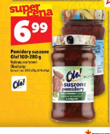 Pomidory suszone z oregano Ole!