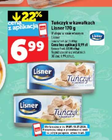Tuńczyk w kawałkach w oleju Lisner +1 wariant