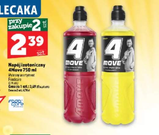 Napój izotoniczny 4Move czerwony +1 wariant