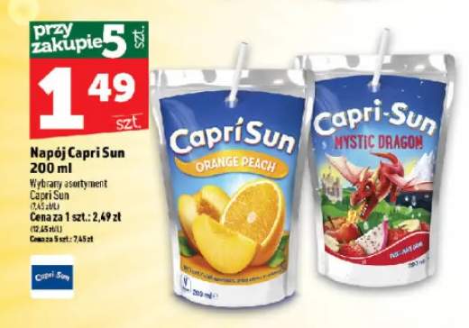 Napój Capri Sun Orange Peach +1 wariant