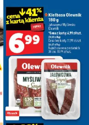 Kiełbasa jałowcowa Olewnik +1 wariant