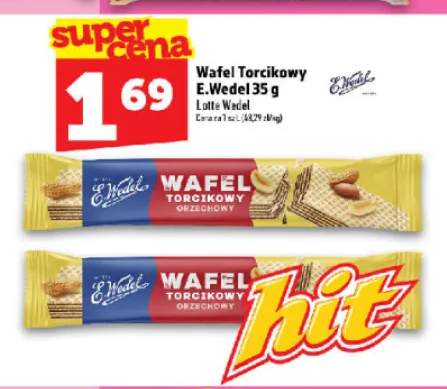 Wafel Torcikowy Orzechowy E.Wedel