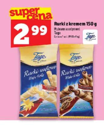 Rurki z kremem czekoladowym Tago +1 wariant