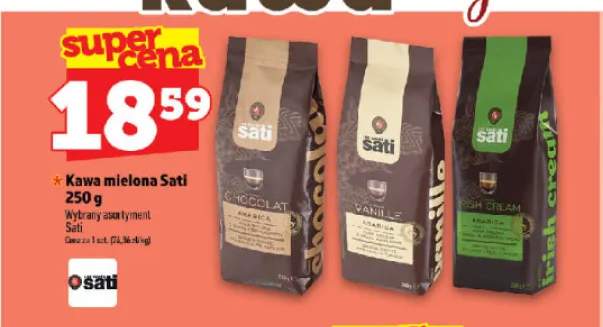 Kawa mielona Sati Chocolat +2 warianty
