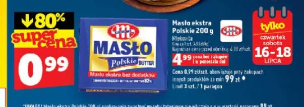 Masło ekstra Polskie Mlekovita