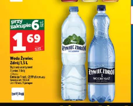 Woda niegazowana Żywiec Zdrój +1 wariant
