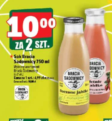 Sok Bracia Sadownicy letnie jabłko
