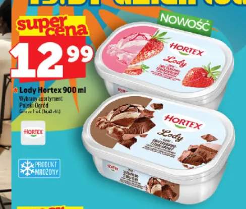 Lody śmietankowo-truskawkowe Hortex +1 wariant